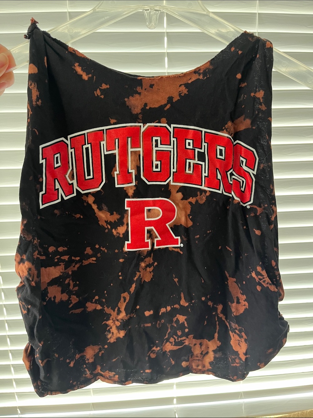 Rutgers Tailgate Cropped Tank